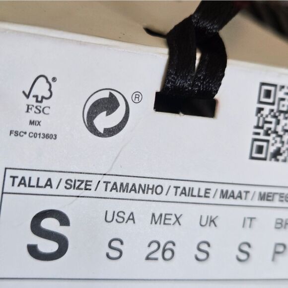 Zara Premium Washed Denim Black Ruffled Women's Crop Top NWT - Picture 10 of 11